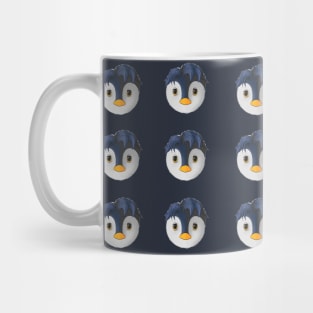 pinguino tierno con cabello Mug